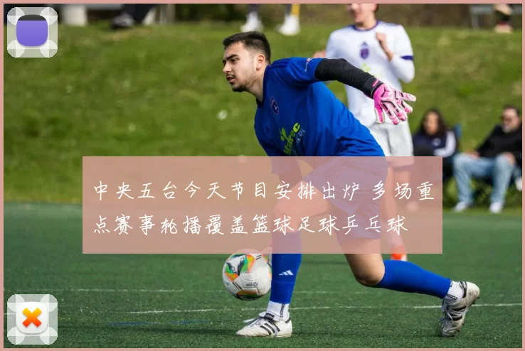 中央五台今天节目安排出炉 多场重点赛事轮播覆盖篮球足球乒乓球